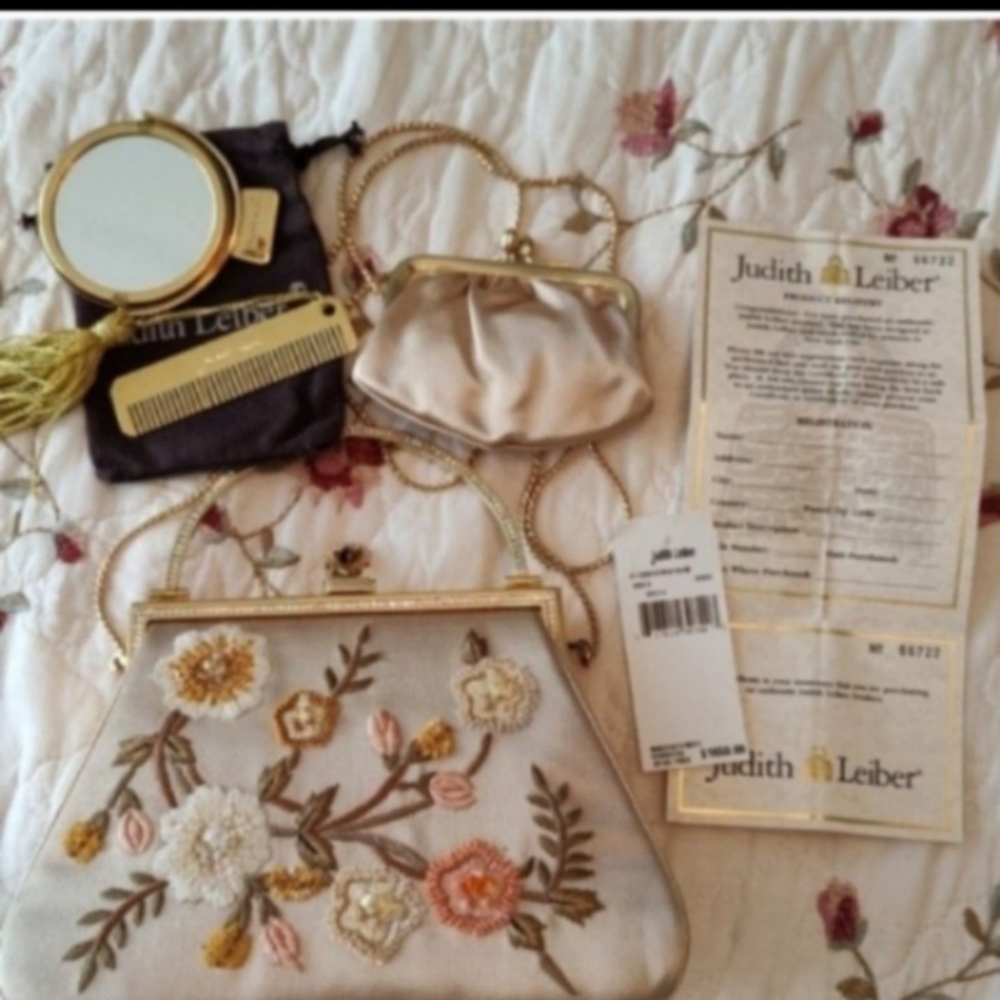 NWT Original Handstitched Judith Lieber Evening Bag